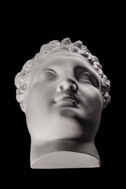 istock plaster face, sculpture, mask, face a Greek 827369556