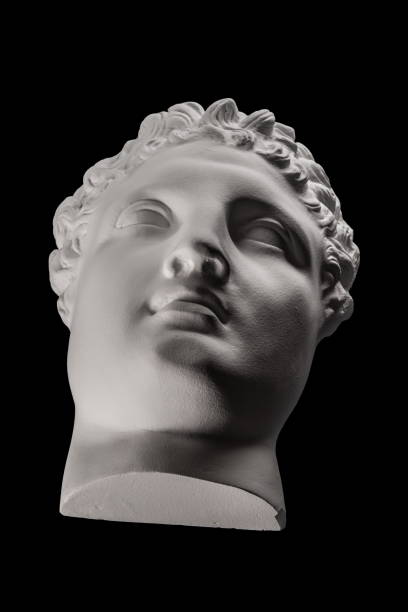istock plaster face, sculpture, mask, face a Greek 827369570
