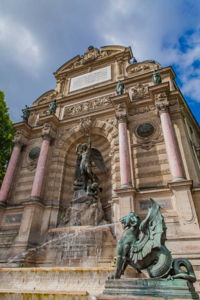 istock Fontaine Saint Michel in Paris 827379630