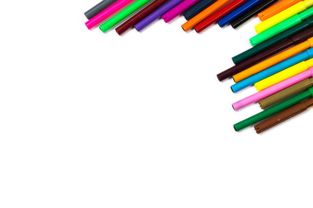 istock School supplies on white sheet ready for your design 827379722