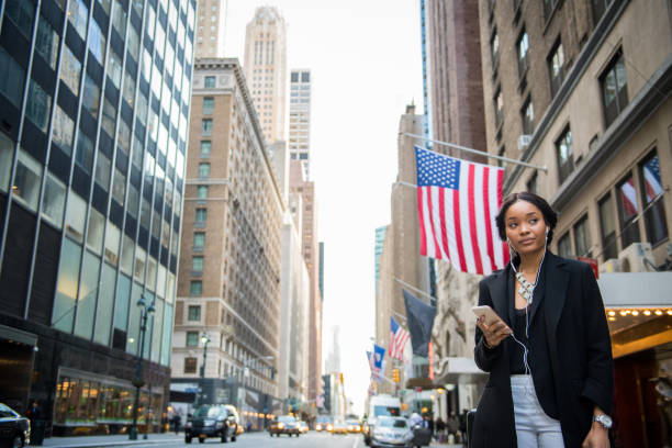 istock American Podcast on the go 827391006