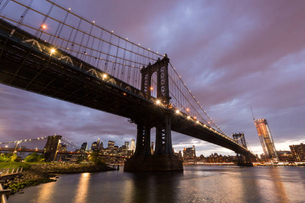 istock Manhattan Bridge and the Lower Manhattan Skyline 827393232