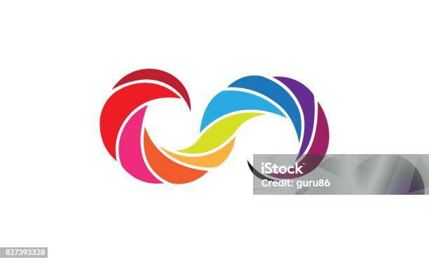 Creative Infinity Sign Creative Colorful Infinity Design Symbol Stock Illustration - Download ...