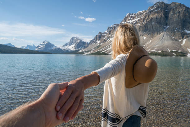 istock Follow me to the mountain lake 827397212