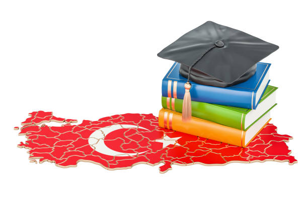 istock Education in Turkey concept, 3D rendering isolated on white background 827407198