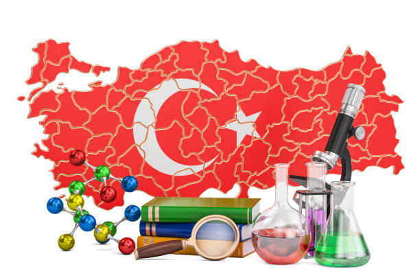 istock Scientific research in Turkey concept, 3D rendering isolated on white background 827407294