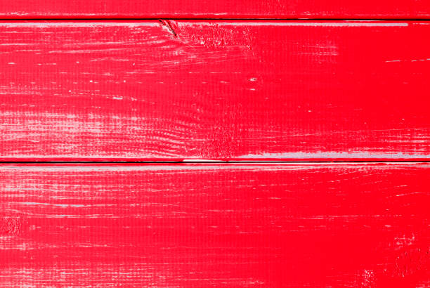istock Red Wooden Slats Background With Copy Space 827413020