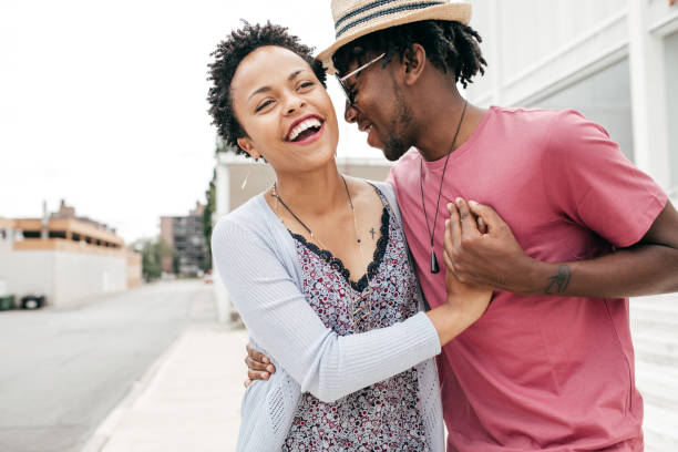 istock Happy tourist couple 827429266
