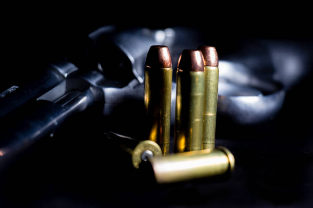 istock Revolver with Cartidges 827433440