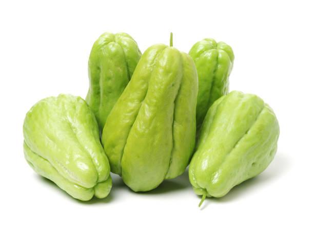 istock Fresh chayote isolated on white background 827434654