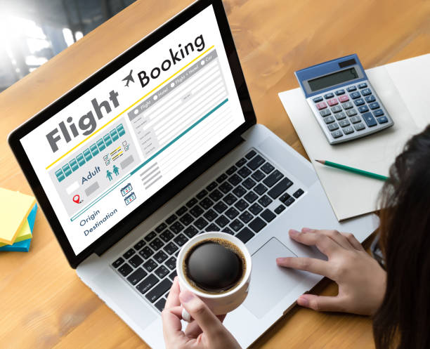 istock GO Flight Booking Air Online Ticket Book Concept 827441554