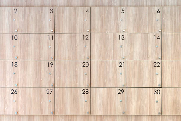 istock wooden locker with number 827453420