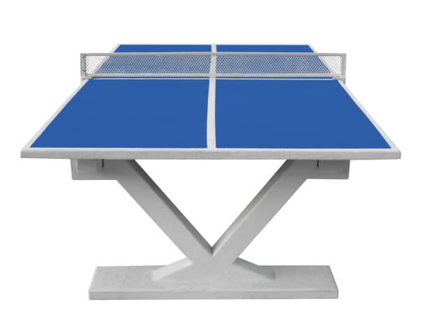 настольный теннис изолирован - table tennis table стоковые фото и изображения