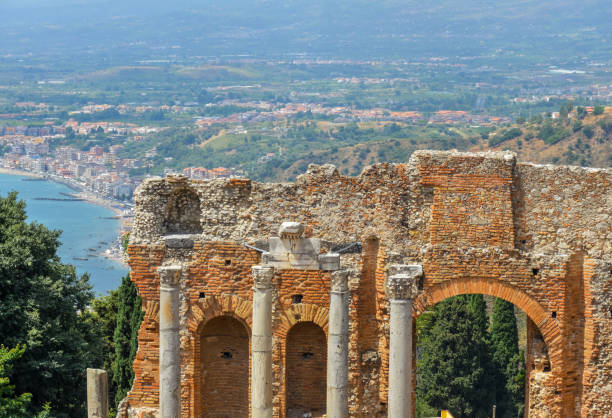 istock Taormina and the ancient Teatro Greco - Sicily, Italy 827456980