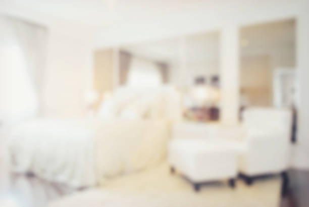 istock defocus blur abstract background of modern bedroom interior 827457470