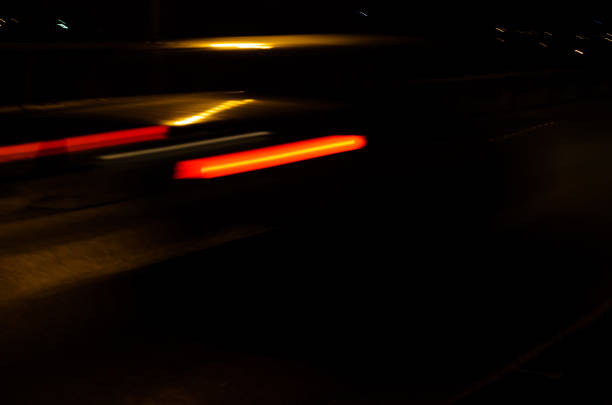 istock Trails of the car lights 827470636