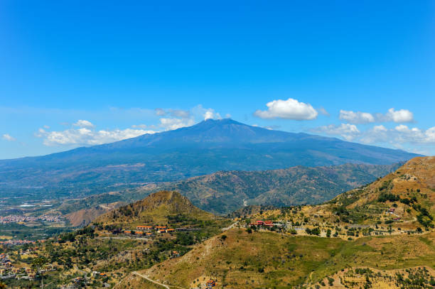 Mt. Etna volcano near Taormina, Sicily