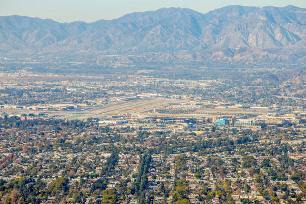 istock Burbank airport from mountain 827478092