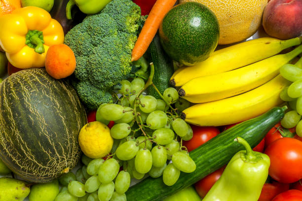 istock Pile of fresh fruits and vegetables 827478708