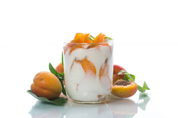 istock Sweet Greek yogurt with apricots 827486470
