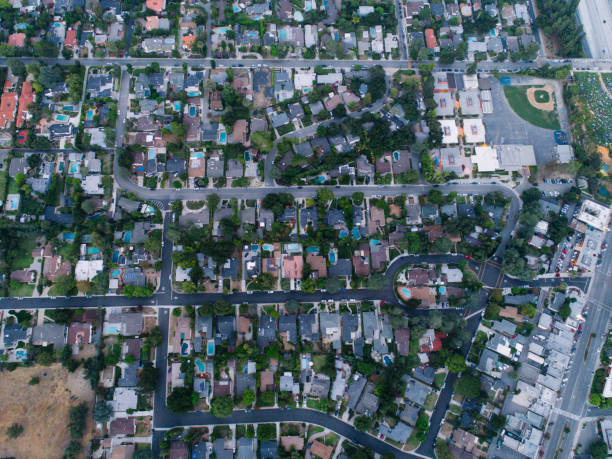 istock Aerials of Neighborhood 827489718