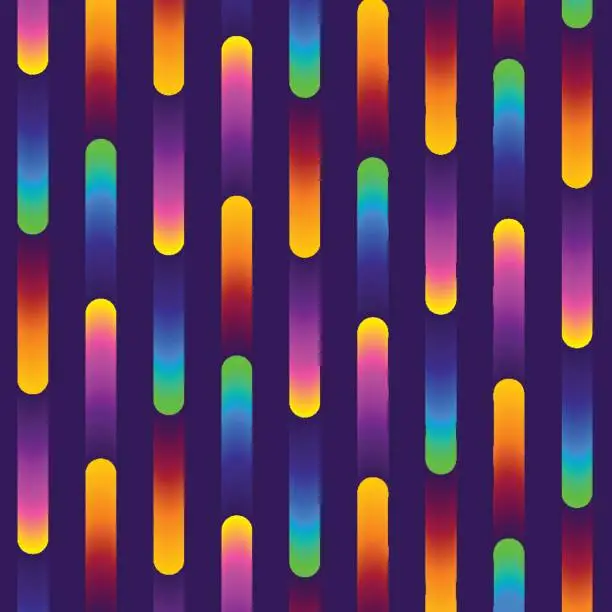 Vector illustration of Abstract gradient colored stripes
