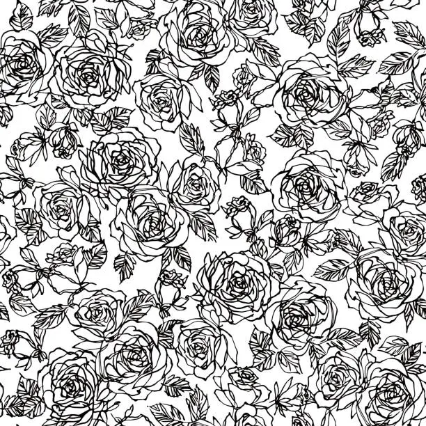 Vector illustration of Flower pattern