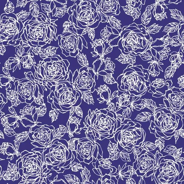 Vector illustration of Flower pattern