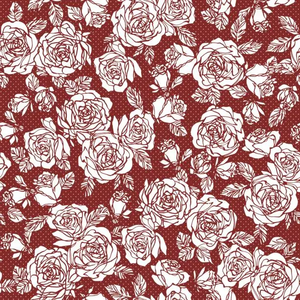 Vector illustration of Flower pattern