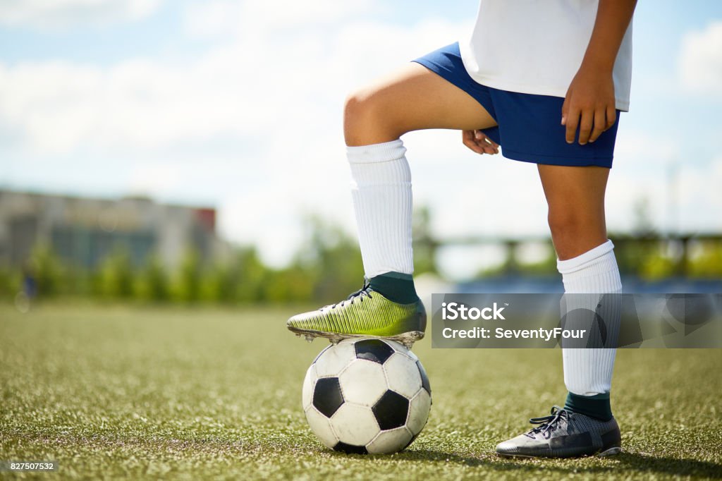 Junge Fußball-Spieler - Lizenzfrei Fußball Stock-Foto