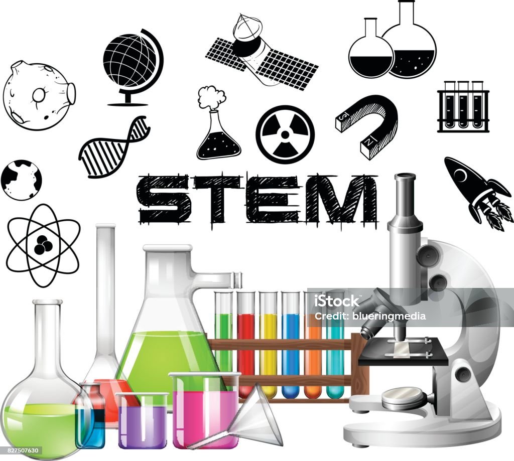 Poster design for STEM education Poster design for STEM education illustration STEM - Topic stock vector