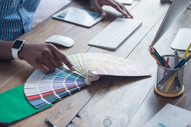 istock Young african man working in the office business 827528006