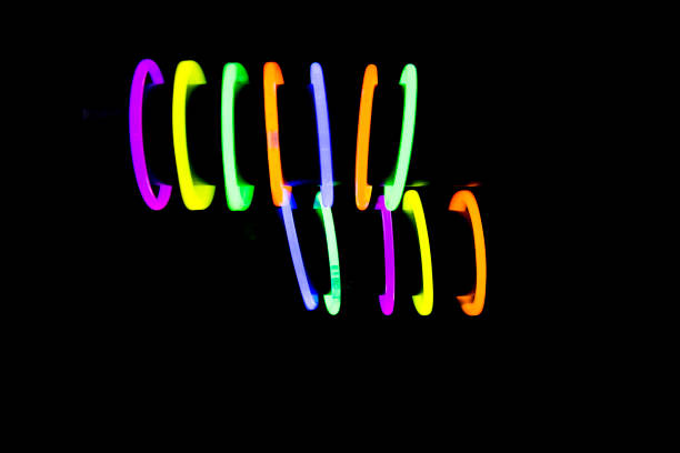 istock Bracelets made with glow sticks fluorescent lights 827528332