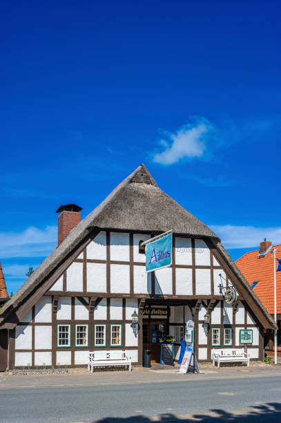 l’historique restaurant dat ole aalhus dans landkirchen - north sea audio photos et images de collection