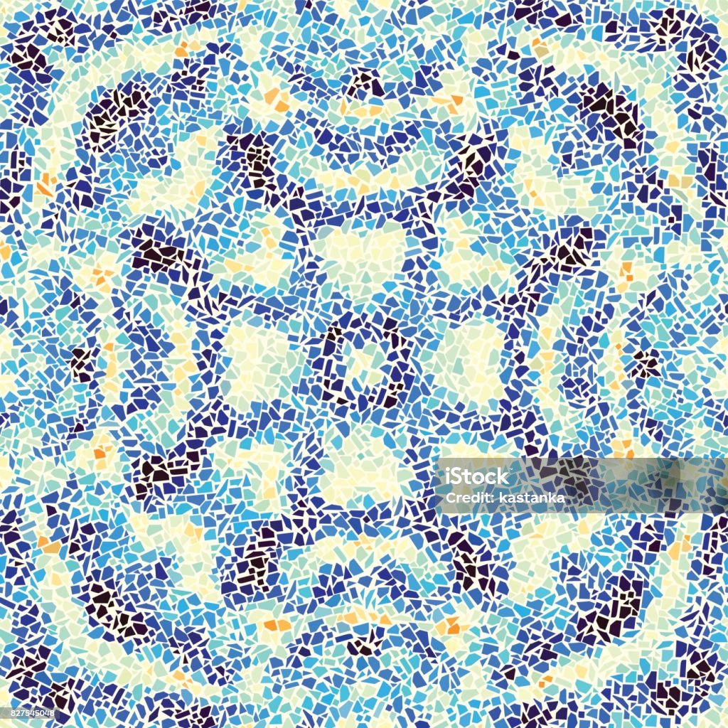 Irregular Pattern Mosaci Seamless Mosaic Art Pattern Stock Illustration - Download Image Now ...