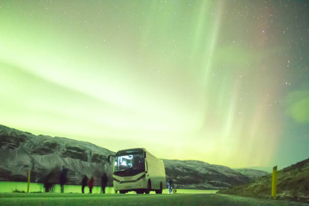 istock Green aurora covered Iceland 827545144