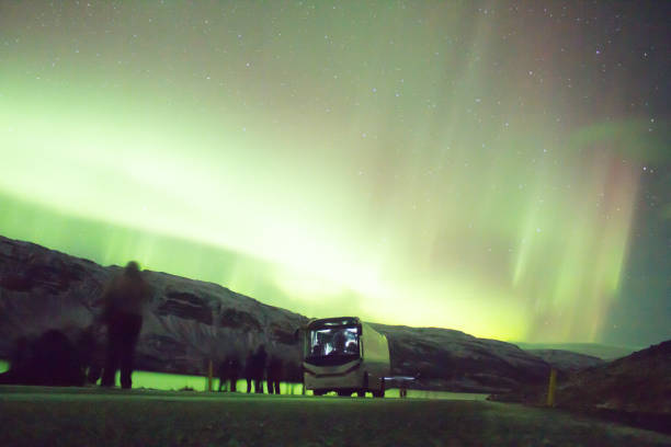 istock Green aurora covered Iceland 827545826
