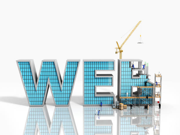 web development concept Builders are working on the inscription WEB 3d illustration on whiteweb development concept Builders are working on the inscription WEB 3d illustration on blueweb development concept Builders are working on the inscription WEB 3d illustration on whiteweb development concept Builders are working on the inscription WEB 3d illustration on blue