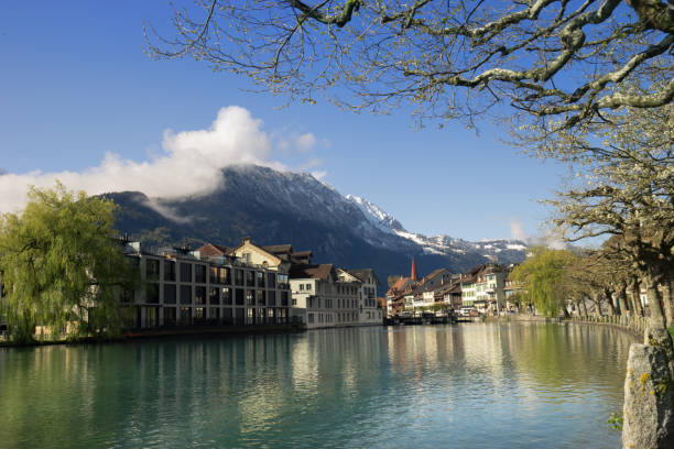 istock Interlaken city view along the river 827564230