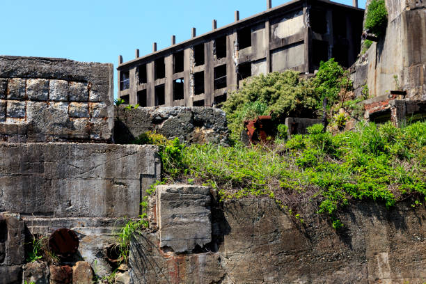 istock Ruins in Hashima Island, Japan 827564876