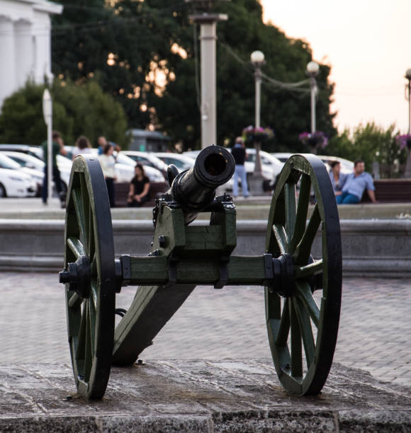 istock Old cannon in Stavropol, northern caucasus 827567978