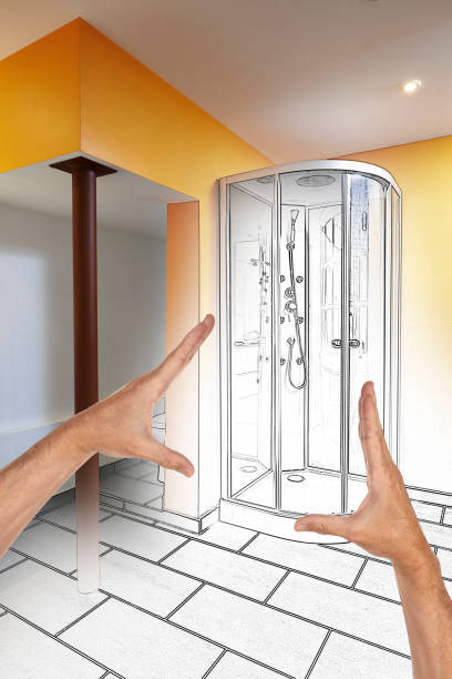 istock Planned renovation of a modern bathroom 827573004