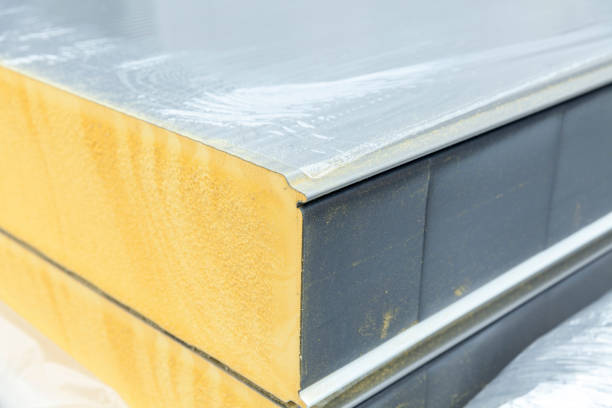 insulation panel stock photo