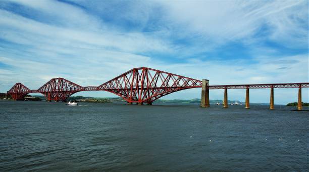 istock Original Forth Road & Rail Bridges from South Queensferry, Scotland 827579714