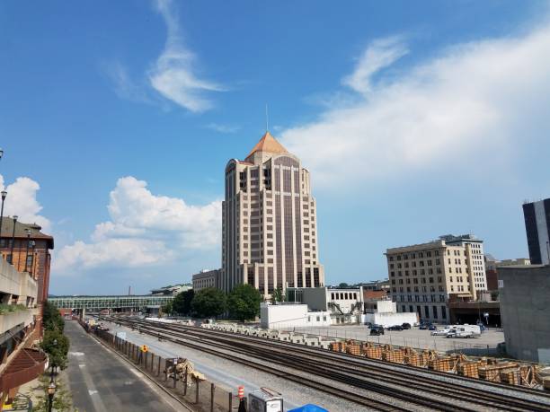 istock railroad tracks and tall building 827584046