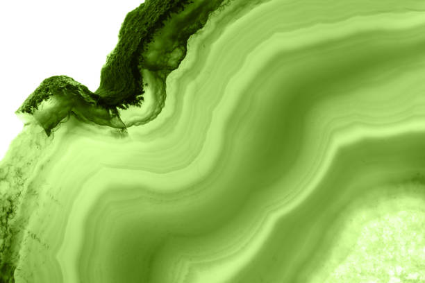 Green Agate polished - clipping path