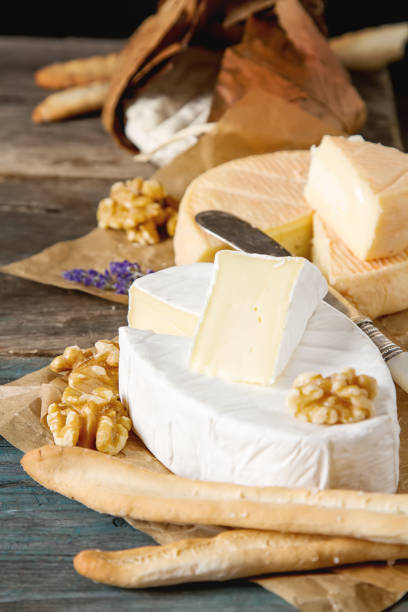 istock French national food. Cheese with mold. A delicious appetizer fo 827584328