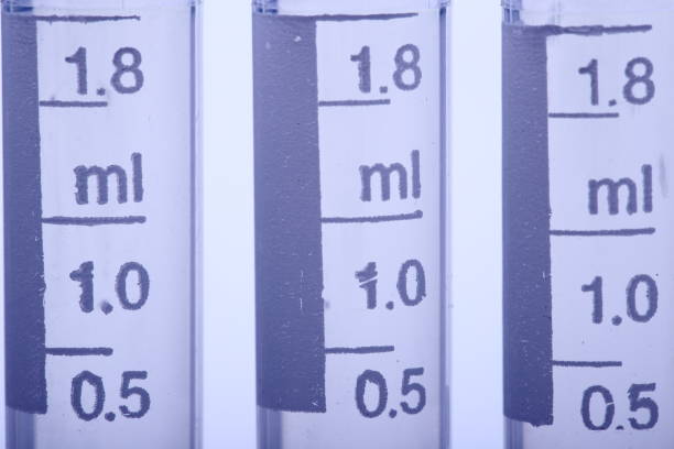 istock Group of many 1.8 ml plastic Tube cap Lab Test tools 827584536