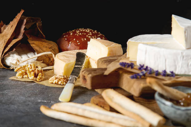 istock French national food. Cheese with mold. A delicious appetizer fo 827584548
