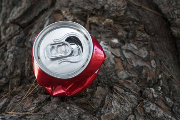 istock Used Soft Drink tin-box in Halkidiki, Greece 827592400
